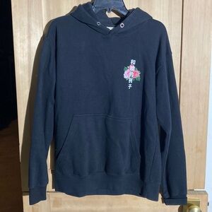 Kanji floral hoodie